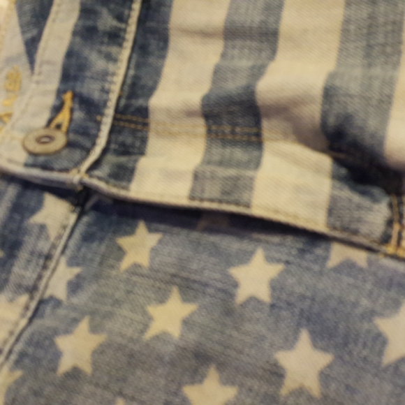 Arizona Denim Womens Shorts - Juniors Stars and Stripes. - Picture 6 of 11